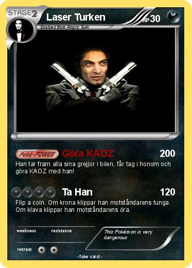 Pokemon Laser Turken