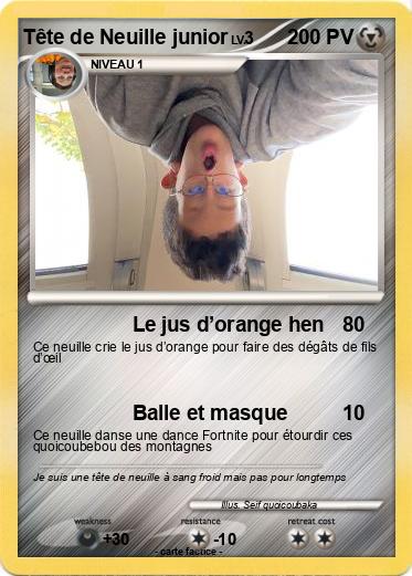 Pokemon Tête de Neuille junior