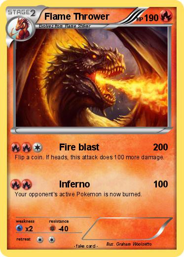 Pokemon Flame Thrower