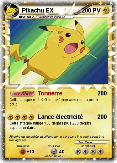 Pokemon Pikachu EX