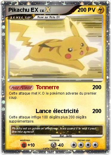 Pokemon Pikachu EX