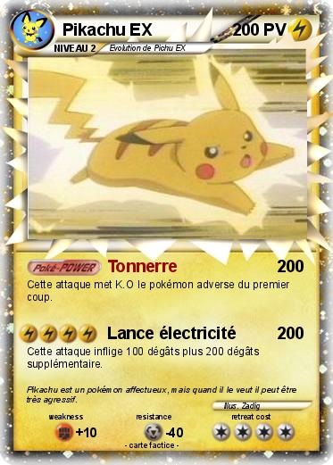 Pokemon Pikachu EX