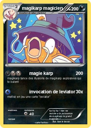 Pokemon magikarp magicien
