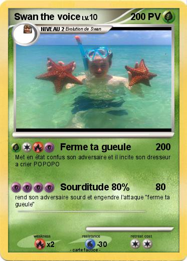 Pokemon Swan the voice
