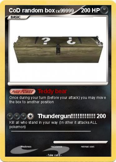 Pokemon CoD random box