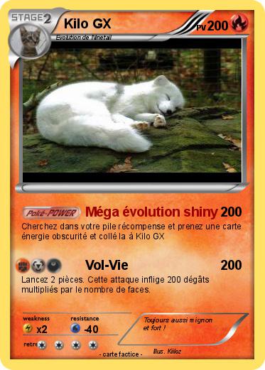 Pokémon Kilo GX - Méga évolution shiny - Ma carte Pokémon