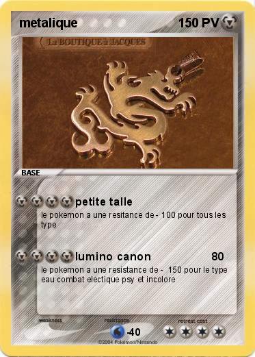 Pokemon metalique