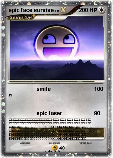 Pokemon epic face sunrise