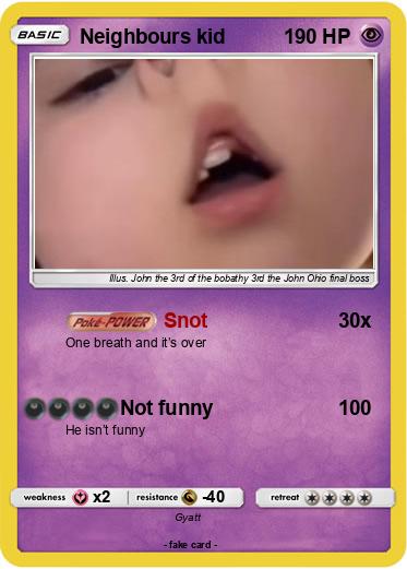 Pokemon Neighbours kid