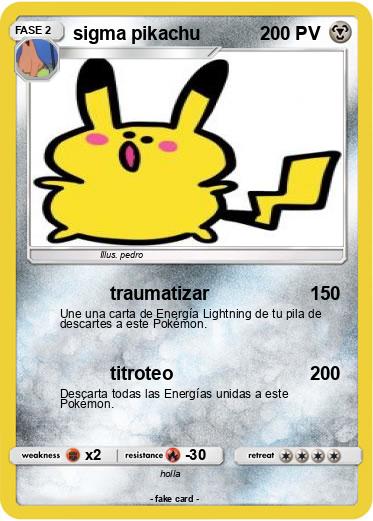 Pokemon sigma pikachu