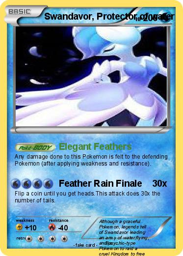 Pokemon Swandavor, Protector of water