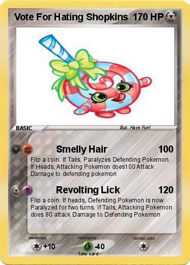 Pokemon Vote For Hating Shopkins