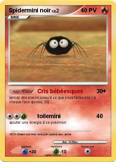 Pokemon Spidermini noir