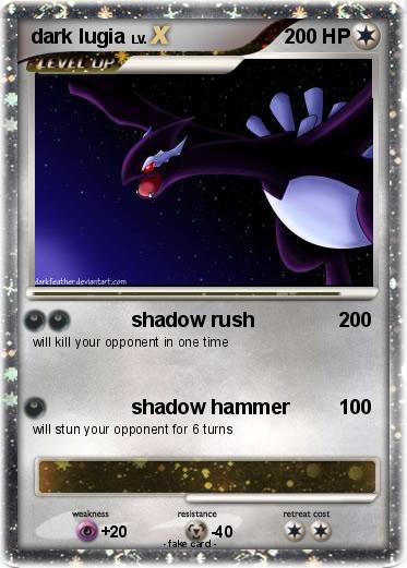 Pokemon dark lugia