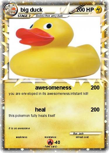 Pokemon big duck