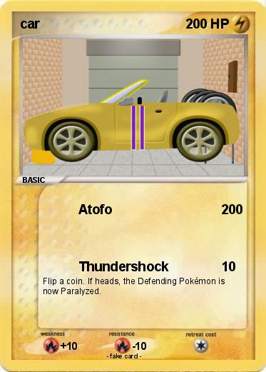 Pokemon car