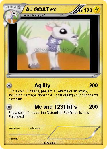 Pokemon AJ GOAT ex