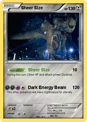 Pokemon Sheer Size