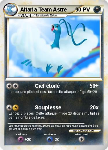 Pokemon Altaria Team Astre