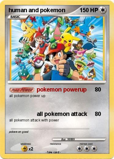 Pokemon human and pokemon
