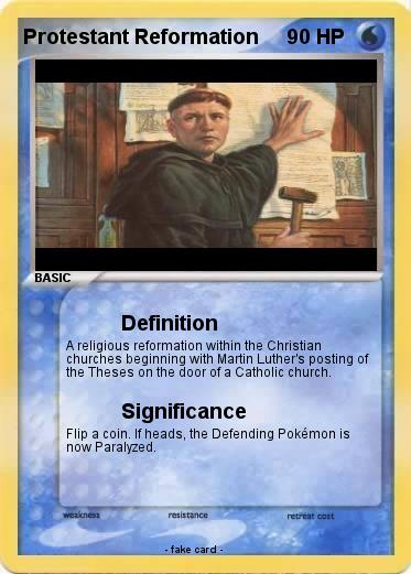Pokemon Protestant Reformation