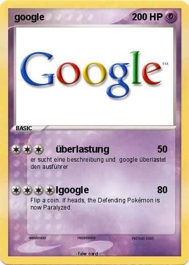 Pokemon google
