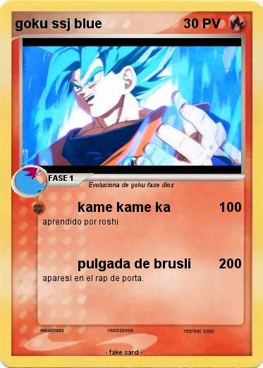 Pokemon goku ssj blue