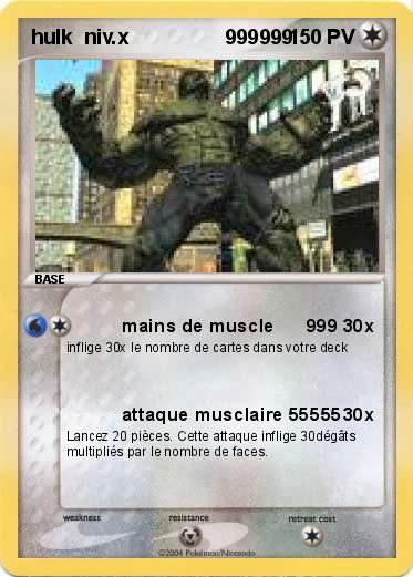 Pokemon hulk  niv.x                 999999
