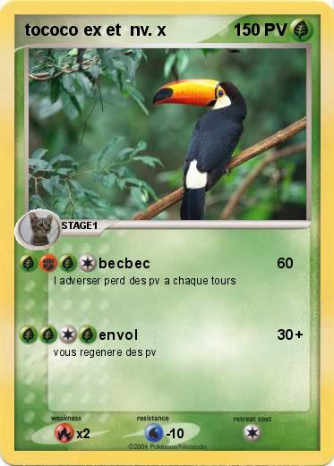 Pokemon tococo ex et  nv. x
