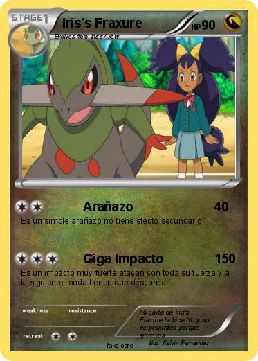 Pokemon Iris's Fraxure