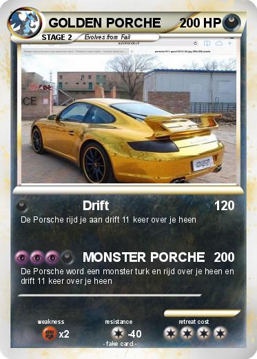 Pokemon GOLDEN PORCHE