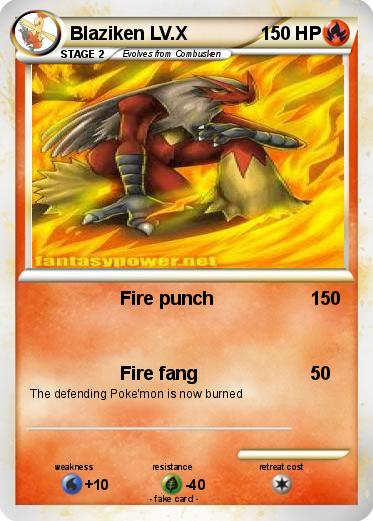 Pokemon Blaziken LV.X