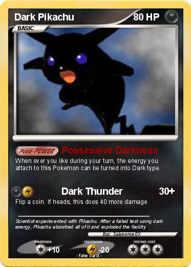 Pokemon Dark Pikachu