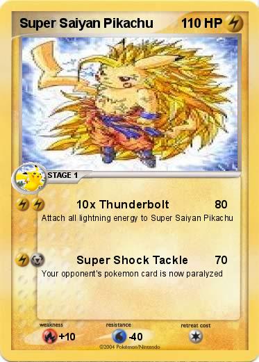 Pokemon Super Saiyan Pikachu