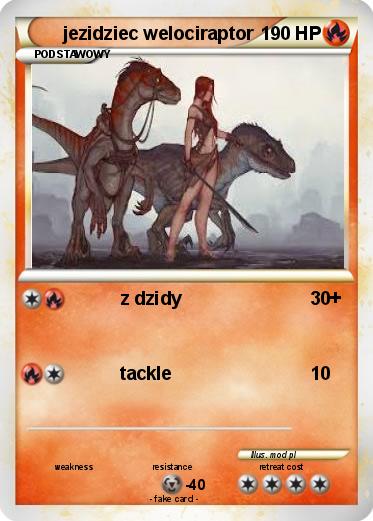 Pokemon jezidziec welociraptor