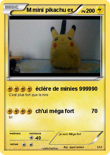 Pokemon M mini pikachu ex