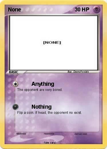 Pokemon None