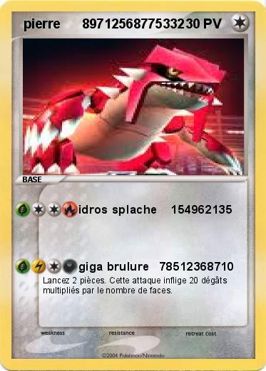 Pokemon  pierre      89712568775332                                      