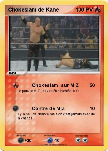 Pokemon Chokeslam de Kane