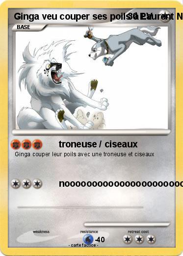 Pokemon Ginga veu couper ses poils à Laurent Noroi
