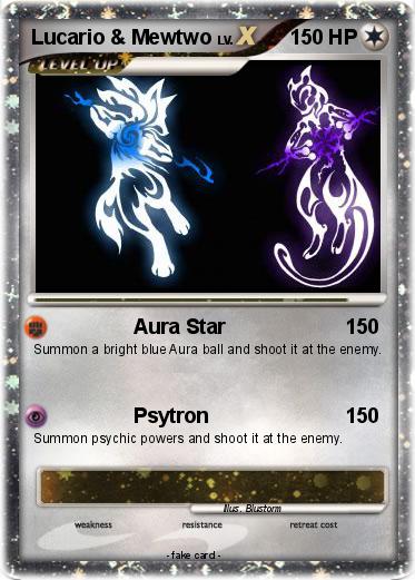 Pokemon Lucario & Mewtwo