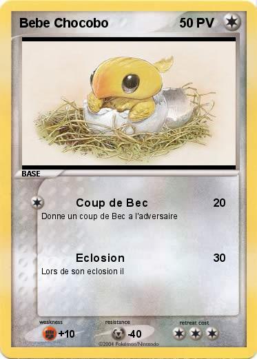 Pokemon Bebe Chocobo