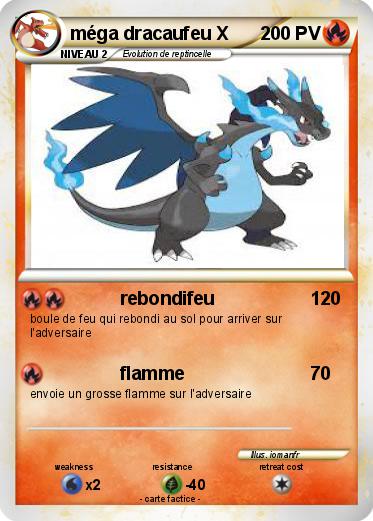 Pokemon méga dracaufeu X