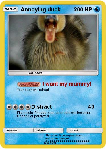 Pokemon Annoying duck