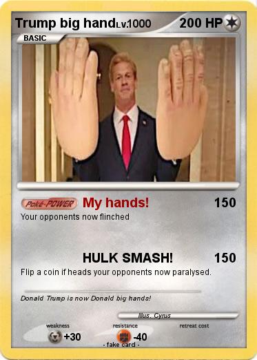 Pokemon Trump big hand