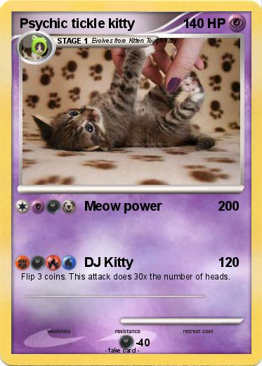 Pokemon Psychic tickle kitty