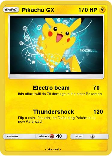 Pokemon Pikachu GX