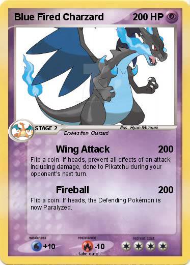 Pokemon Blue Fired Charzard