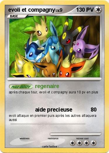 Pokemon evoli et compagny