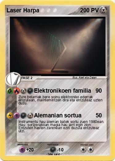 Pokemon Laser Harpa